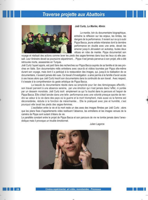 traverse vidéo la mariée