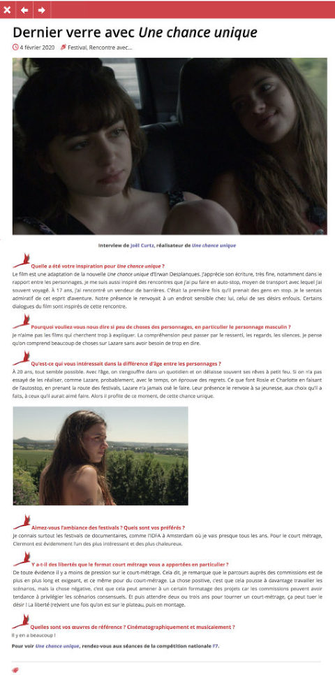 Dernier verre avec Une chance unique